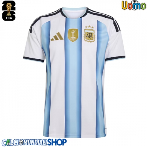 Maglie da calcio Argentina Prima Maglia Mondiali 2026  Manica Corta